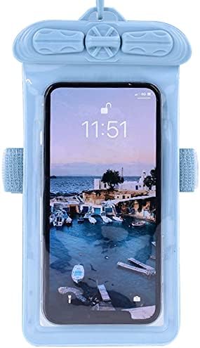 וקסון טלפון מקרה, תואם עם לנובו פאב 2 בתוספת עמיד למים פאוץ יבש תיק [לא מסך מגן סרט ] כחול